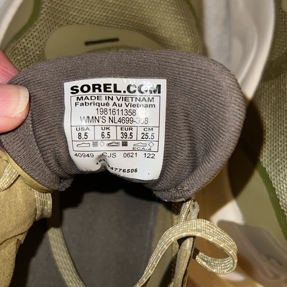 Sorel Khaki Green Sneakers - Picture 9 of 10